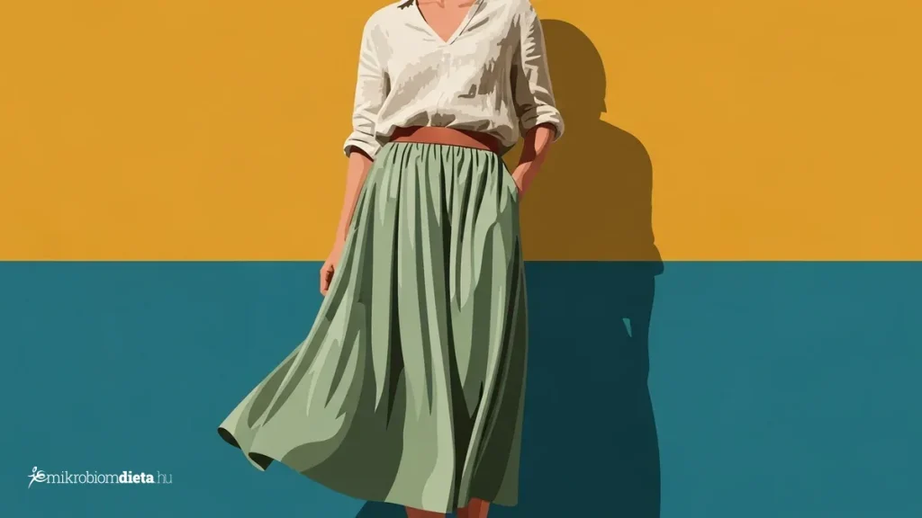 Modern pop-art editorial illusztracio noi silhouette elenk szinkontraszttal